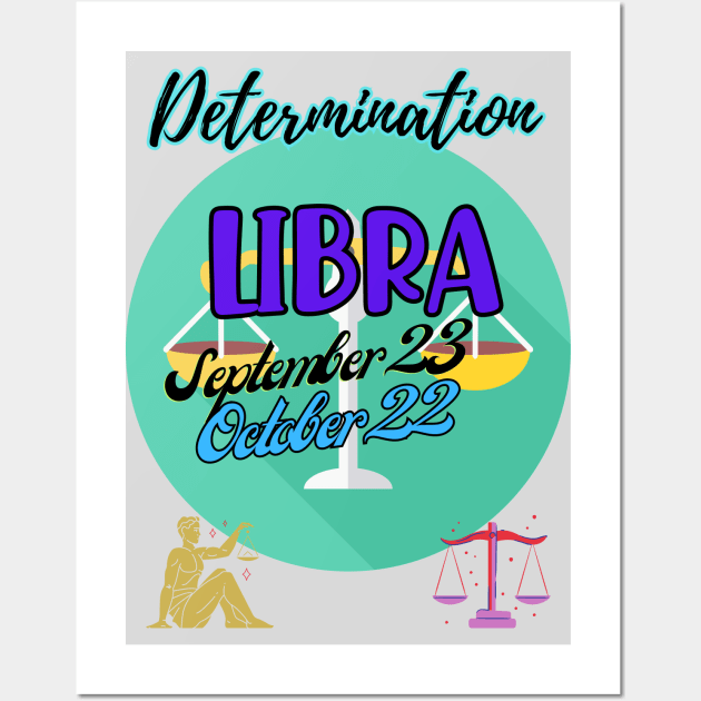 Astrology signs Libra symbols Wall Art by TopSea